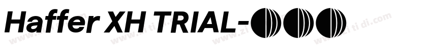 Haffer XH TRIAL字体转换